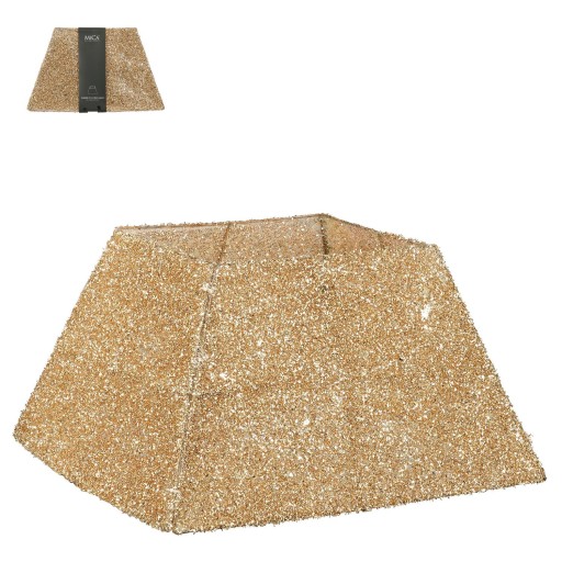 Kerstboomrok - L50 x B50 x H30 cm - Goud