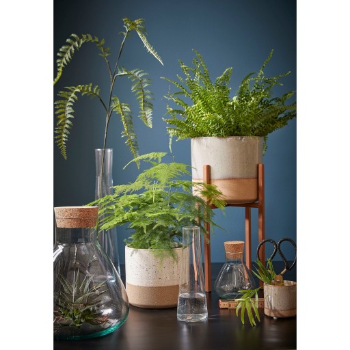 Lago Bloempot - H17 x Ø18 cm - Crème