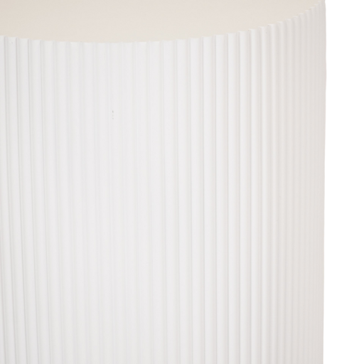 Side Table - Cylinder- MDF - White - 39x45cm
