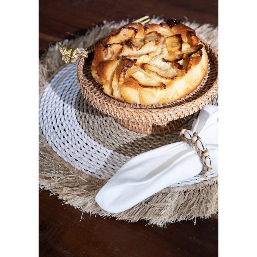 De Seagrass Raffia Placemat - Naturel Wit