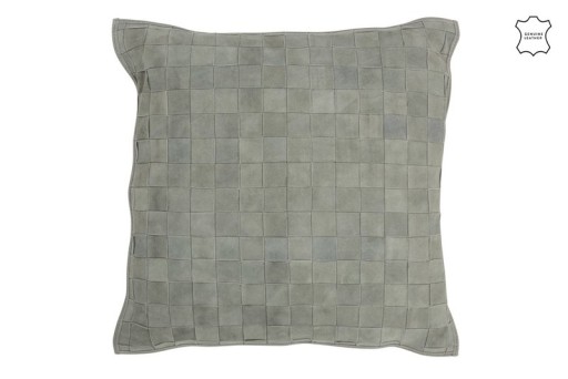 J-Line cushion Square - leather - green