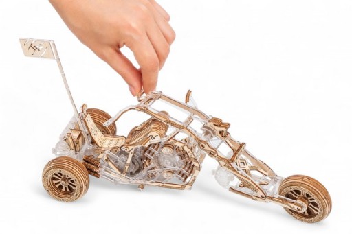 Lace Models 3D Model Construction Package Black Wolf Tricycle, AKV-18, 30.5x12x16.5cm