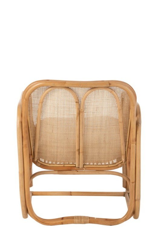 J-Line chair + cushion Casablanca - jute - natural