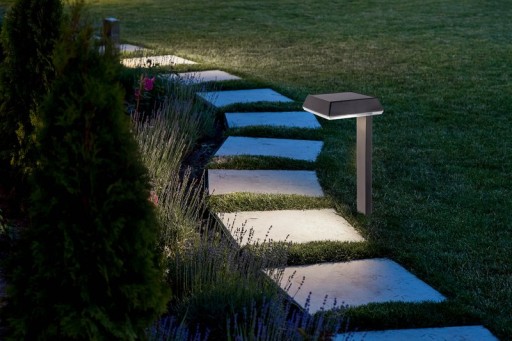 Solar decorative spit "Sigi", 79 cm high, plastic, black, integrated LEDs, warm white