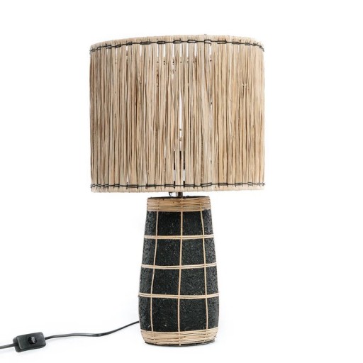 The Skiathos Table Lamp - Natural Black