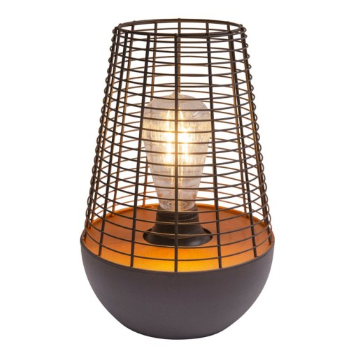 LED decol light 27 cm high, made of metal in black, firmly built -in LED, decoration for outside