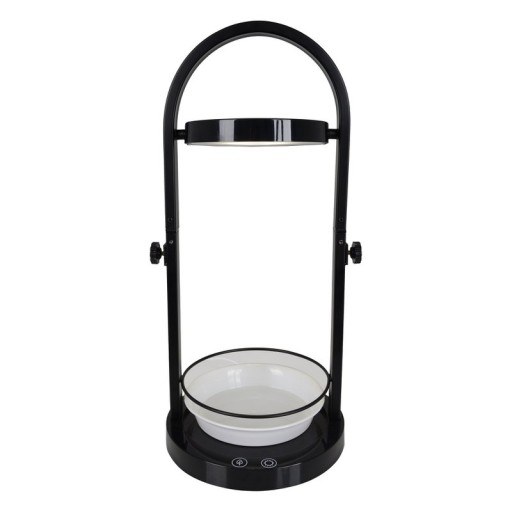 LED plant tablet light 53.5 cm high, made of metal and plastic in black, with integrated LED