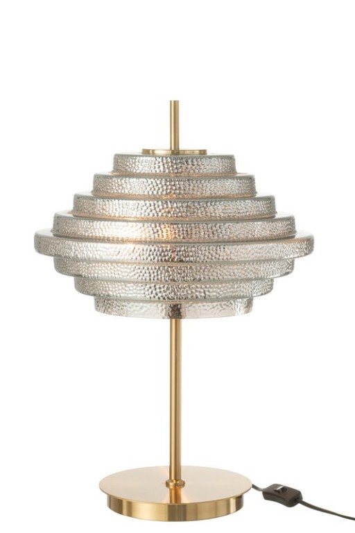 J-Line table lamp - gold - metal/glass - LED lights