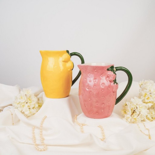 Vase- Lemon- Stoneware- Yellow- 17,5x12,5x18cm