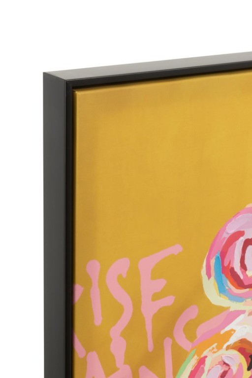 J-Line wall decoration Graffiti Woman Lipstick - canvas/paint - mix