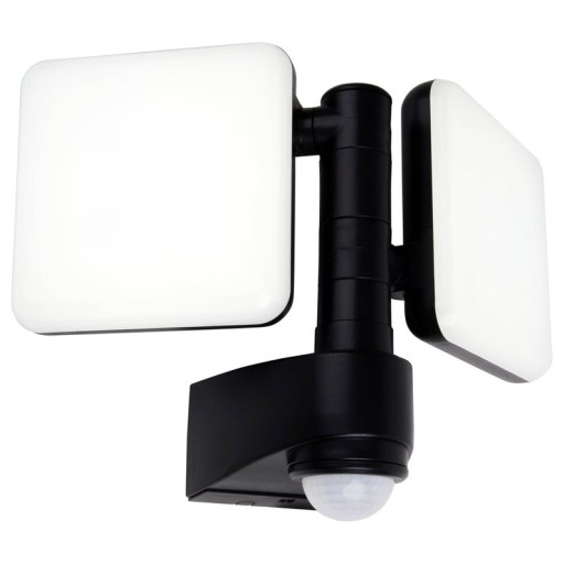 LED external wall lamp "Jaro" with 360 ° motion detector, made of plastic in anthracite, with integrated LED
