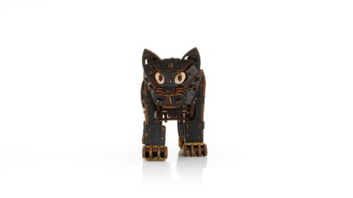 DIY 3D Mechanical Wooden Puzzle, Kitten Black, Eco Wood Art, 3854, 35.1X8.4X14.5