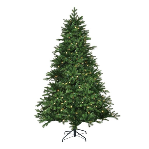 Brampton Kunstkerstboom met LED Verlichting - H215 x Ø142 cm - Groen