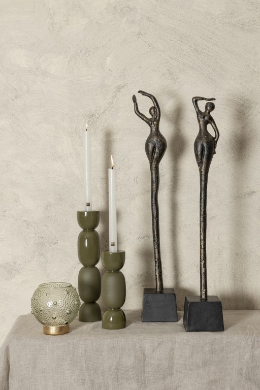 Ciwan Antique Brass Alu Casted Women Statue B