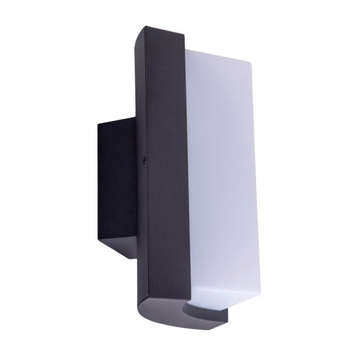 LED on the outside wall lamp "Rico" 14.8 cm high, made of metal and plastic in anthracite, with integrated LED