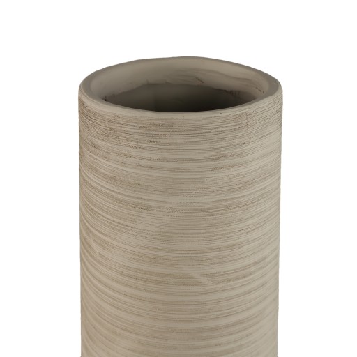 Zonna Beige Matt Ceramic High Vase S