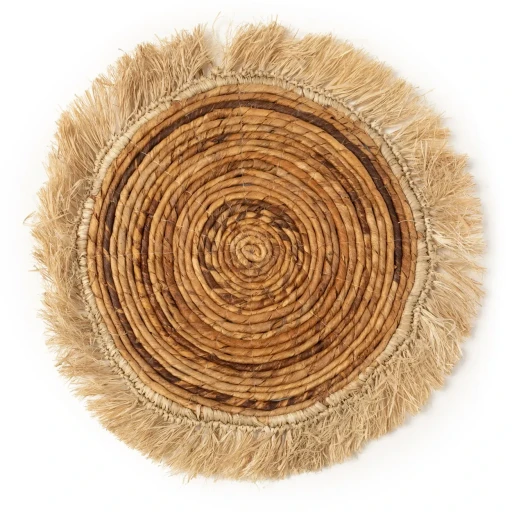 Banaan Raffia Placemat | Handgemaakt | Naturel - Product afbeelding
