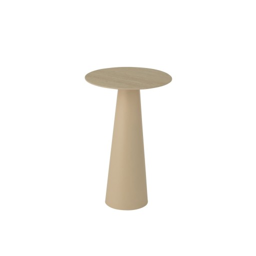 J-Line Bijzettafel Column Kegel Ijzer Ecru/Beige