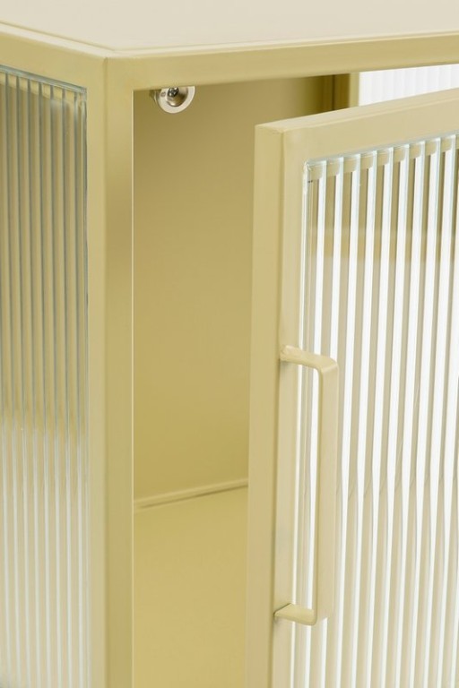 Clifton storage cupboard with doors - L38 x B35 x H50 cm - Metal - Beige