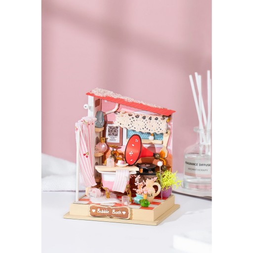 Robotime, DIY Huisje Bubble Bath Bathroom, DS018, 7x7x9cm