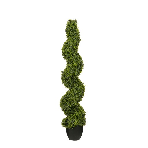 Buxus Spiraal Kunstboom - H120 x Ø25 cm - Groen