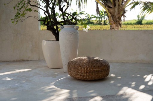 The Hyacinth Pouffe - Natural - M