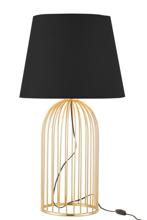 J-Line lamp base + shade Joni - iron - gold