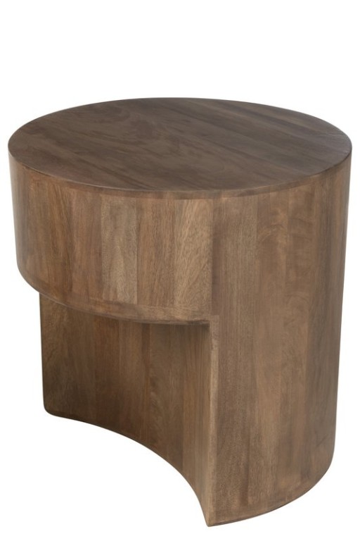 J-Line Set of 2 Side Tables Toge Mango Wood Brown