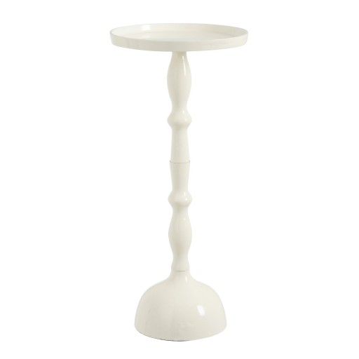 Duco Bijzettafel - H54 x Ø25 cm - Gerecycled Aluminium - Off-white