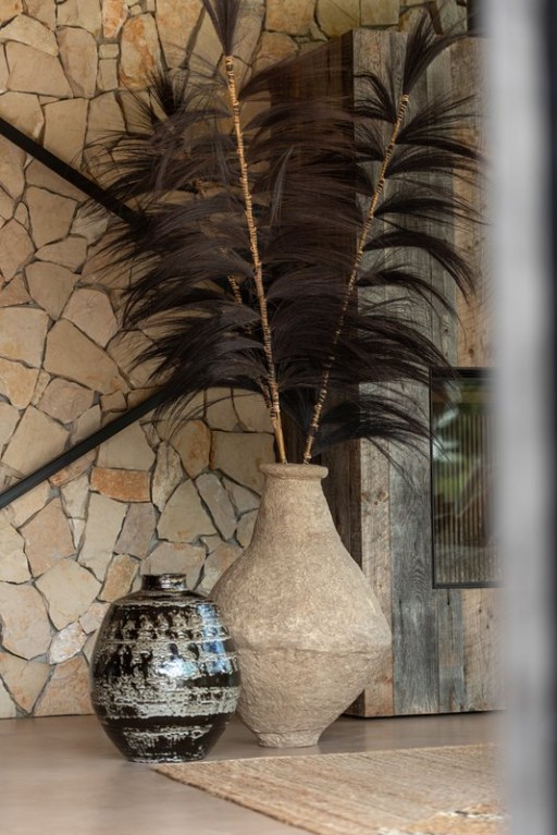 J -Line Vase Chad - Paper Mache - Brown - Extra Large - 86 cm high