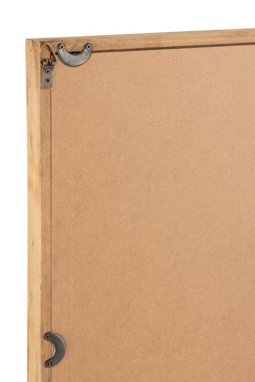 J-Line Wall decoration Lion Wood/Glass Brown