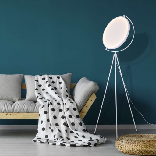 Textile floor lamp "Munega" h: 156cm