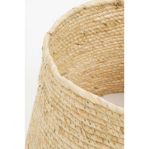 Kerstboomrok met Hart - L50 x B50 x H26 cm - Maïsblad - Crème, Zwart