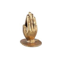 Welder Gold Metal Book Holders Hand Statues Round