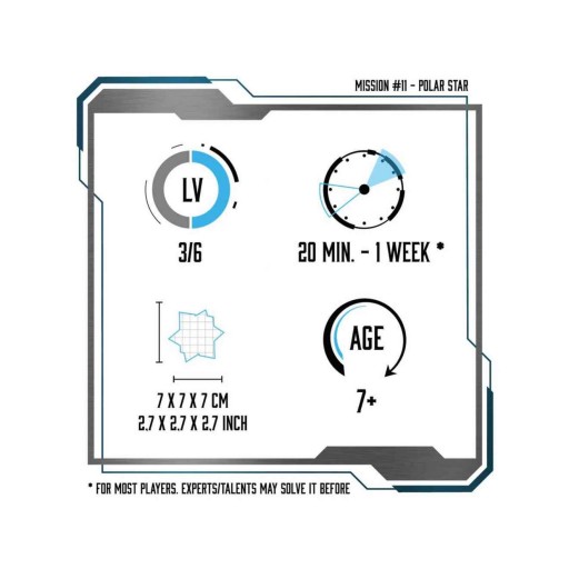 Logica Giochi Houten Breinbreker Star Adventures Mission Polar Star 7x7x7cm