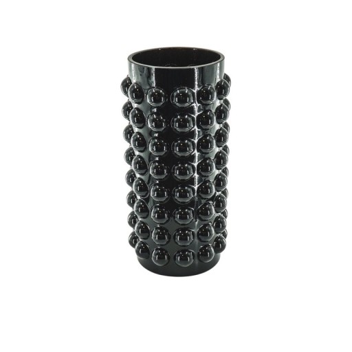 Vase Bubbles | Vase Glas | Schwarz (13x26,5cm)