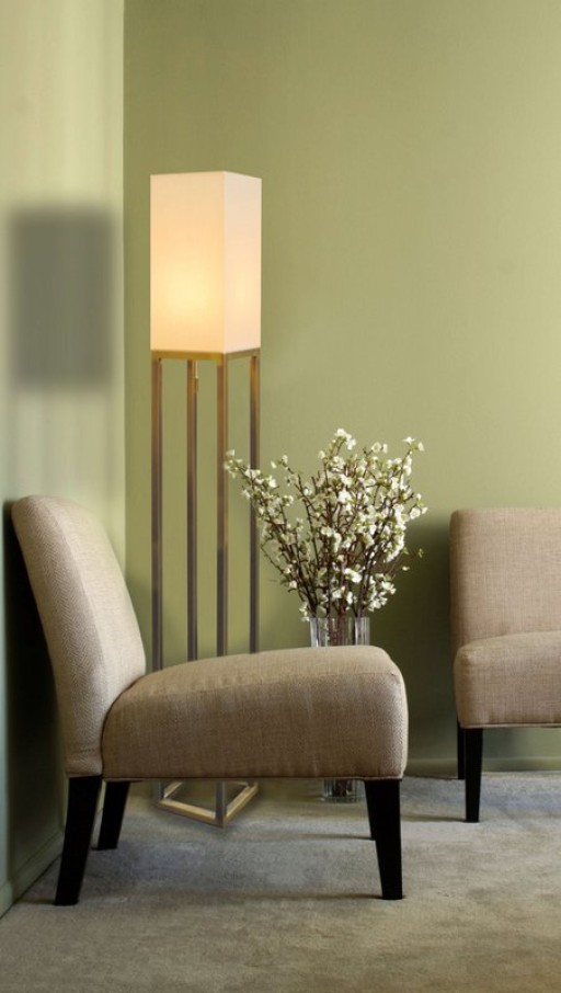 Standing lamp H: 150cm beige "Alfa"