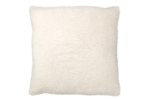 J-Line cushion Teddy - polyester - white