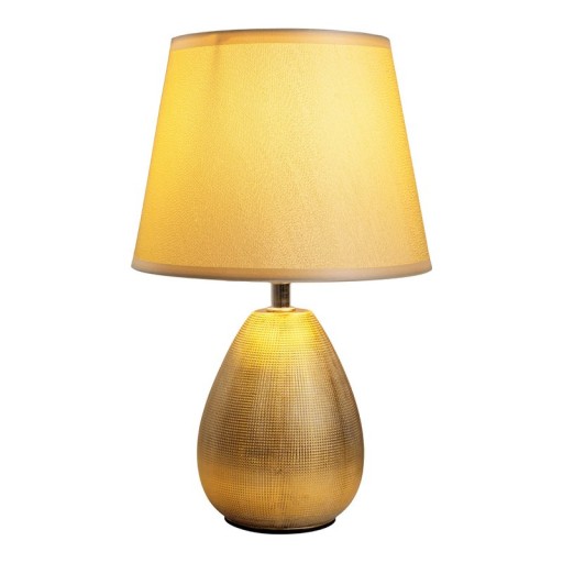 Ceramic table lamp "Simply Ceramics", table lamp made of ceramic, gold, with E14 version, for dining room, living room, hallway or office, 31 cm high