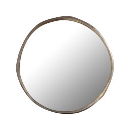 Limera Brass Alu Round Mirror Irregular Border L