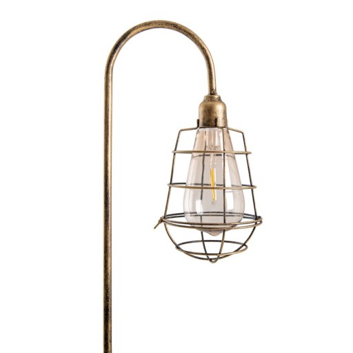 2 Set LED decorative-solar earth spit "Gitti" H: 76.5 cm, for outside, ground skewers made of metal and plastic, in old meal, with integrated LED