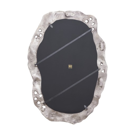 Kariss Bronze Casted Alu Mirror Rough Oval Shape