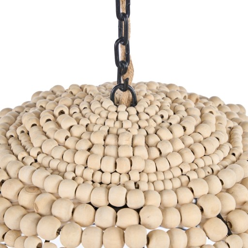 De Houten Bead Dome Hanger - Naturel