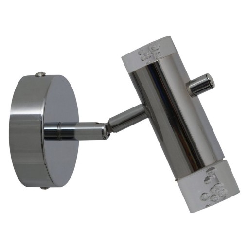 LED ceiling light "Garda" 15.5 cm long, with integrated LEDs, made of chrome -colored metal and acrylic