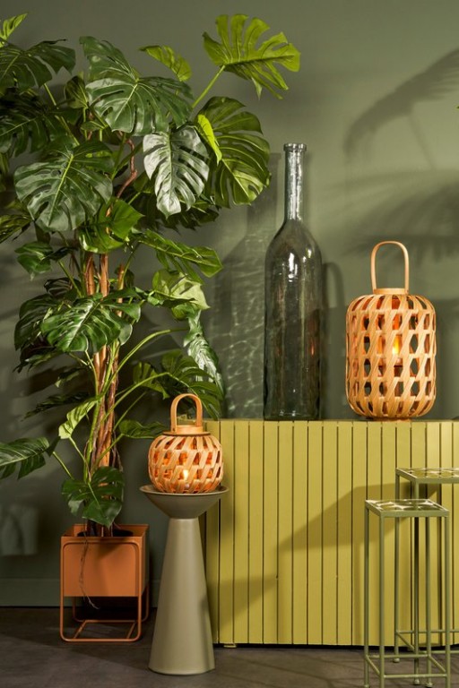 Chiel side table - H55 x Ø28 cm - FSC 100% - Metal - Green