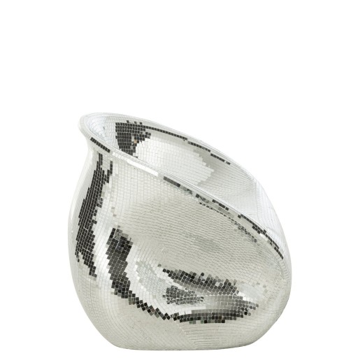 J-Line stoel Spiegel - hars - zilver