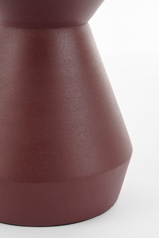 Estate side table - H51 x Ø30 cm - Metal - Dark purple