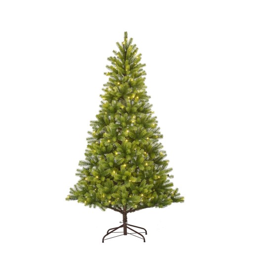 Nagoya Kunstkerstboom met Warm Witte LED | Groen | H210 x Ø115 cm | Volle Realistische Kerstboom - Product afbeelding