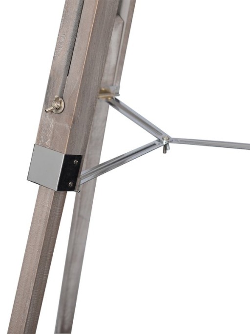 Standing lamp three-legged "Holly" made of dark nature with an E27 version, 100-140 cm high, lamp for living room, dining room or office