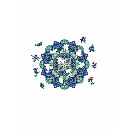 Logica Giochi Mandala Houten Legpuzzel Lotusbloem/Flower of Life, LG822, 27x27cm